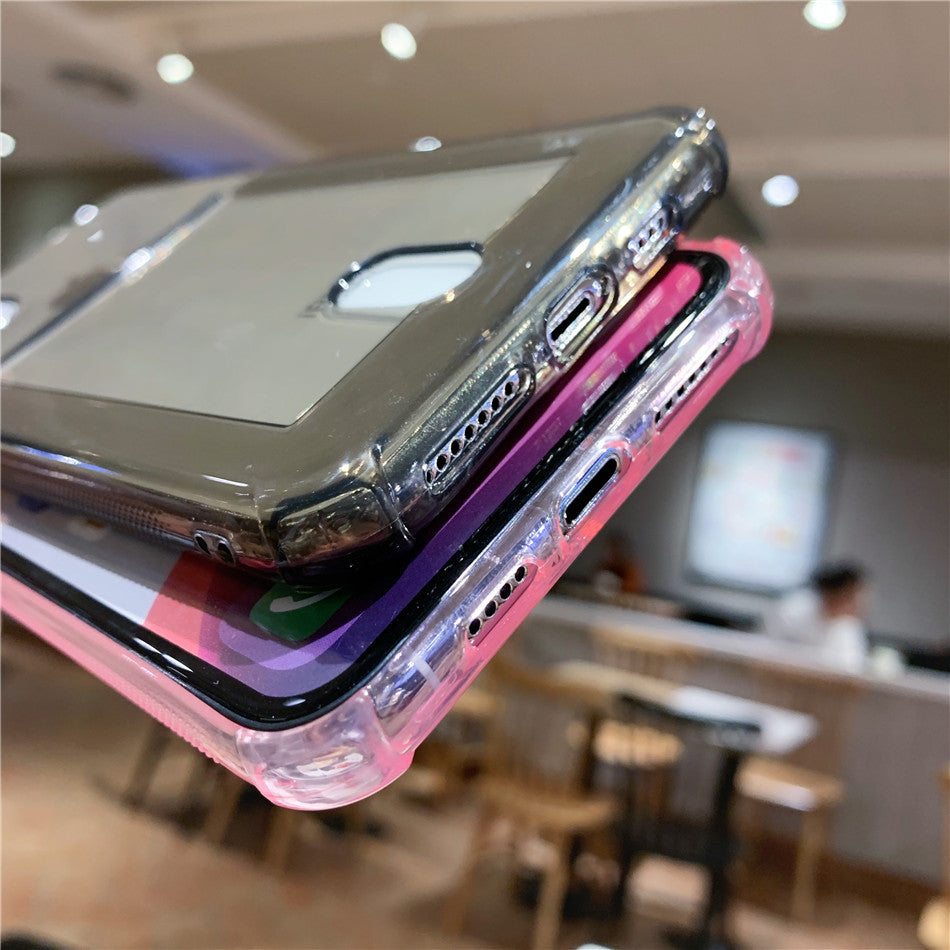 Feminine Elegance Meets Functionality: Clear iPhone Case with Stylish Card Holder