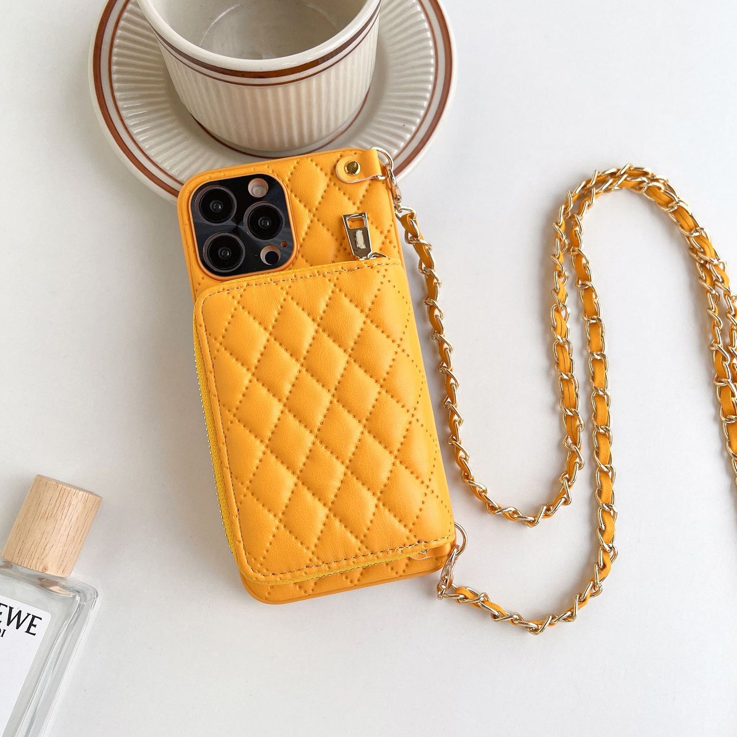 A Blend of Style and Security: Luxury Crossbody Card Holder iPhone Case for Women