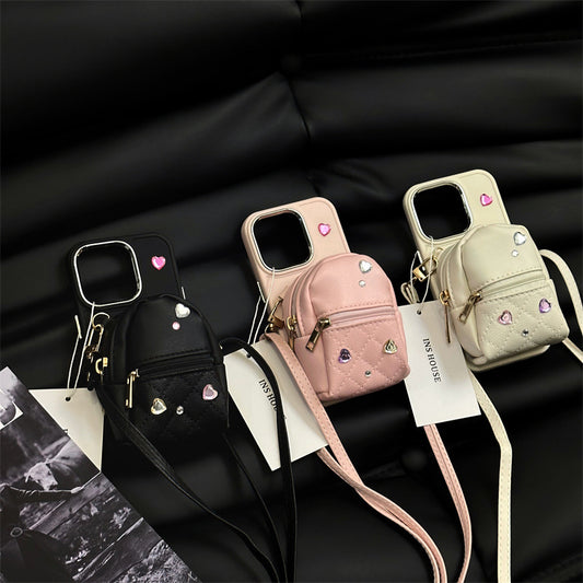 Crossbody Leather Backpack iPhone Case: Colors