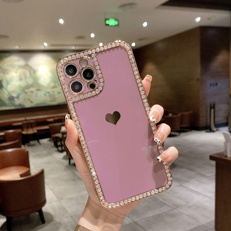 Woman Luxury Crystal iPhone Case: Pink