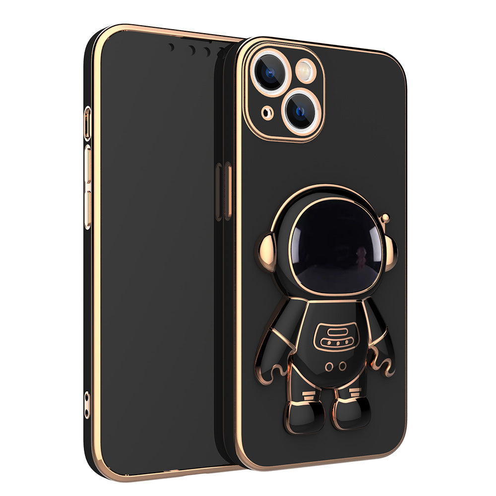 Astronaut iPhone Flip Case, Black