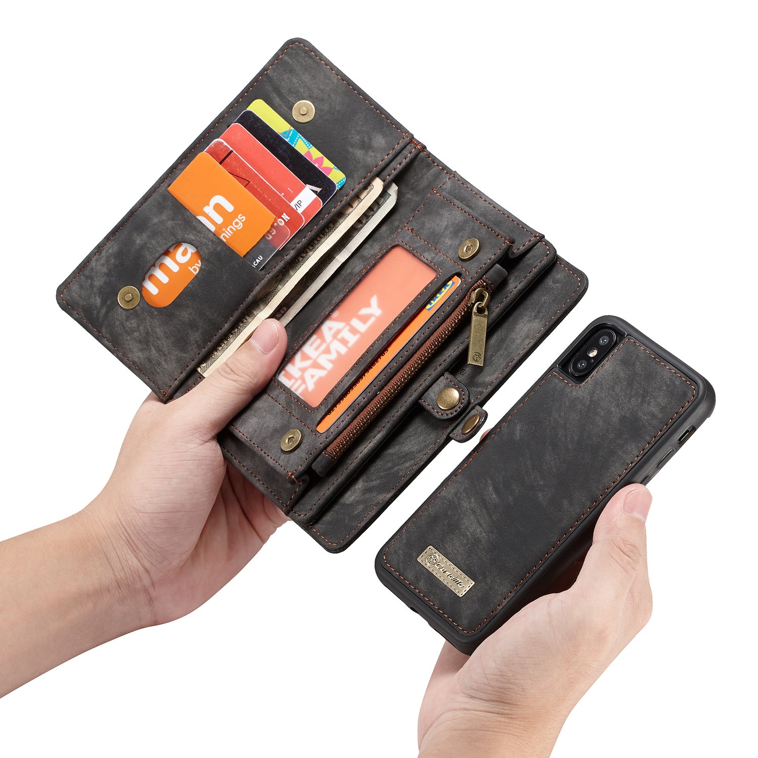 Card Holder Flip Wallet iPhone Case: Inside